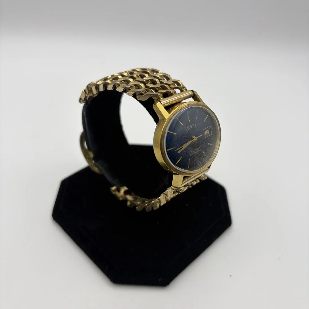 Vintage Swank 17J Shockproof Wristwatch – Mechanical Winding